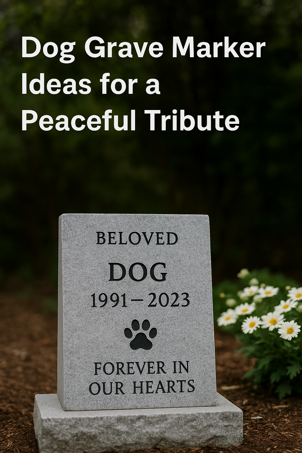 Dog Grave Marker Ideas for a Peaceful Tribute