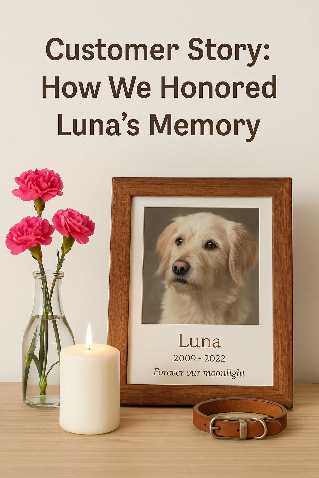 🐾 Customer Story: How We Honored Luna’s Memory