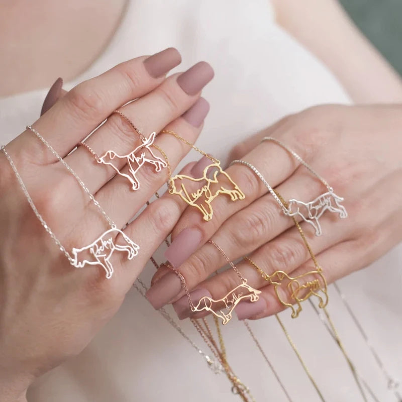 Personalized Pet Name Necklace – Keep Their Memory Close