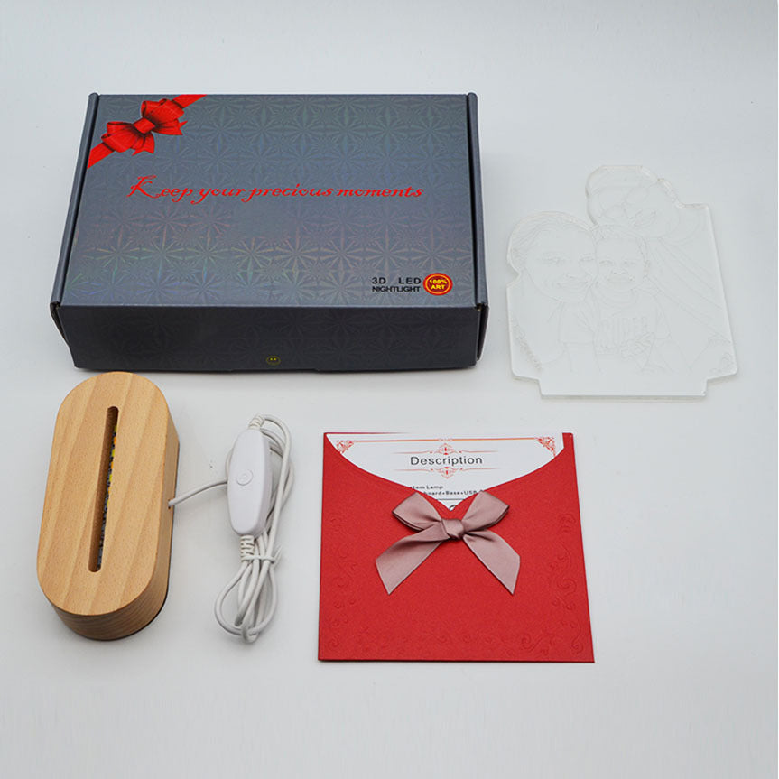 Custom 3D Pet Photo Night Light – Keep Their Memory Glowing