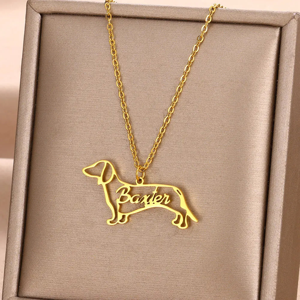 Personalized Pet Name Necklace – Keep Their Memory Close