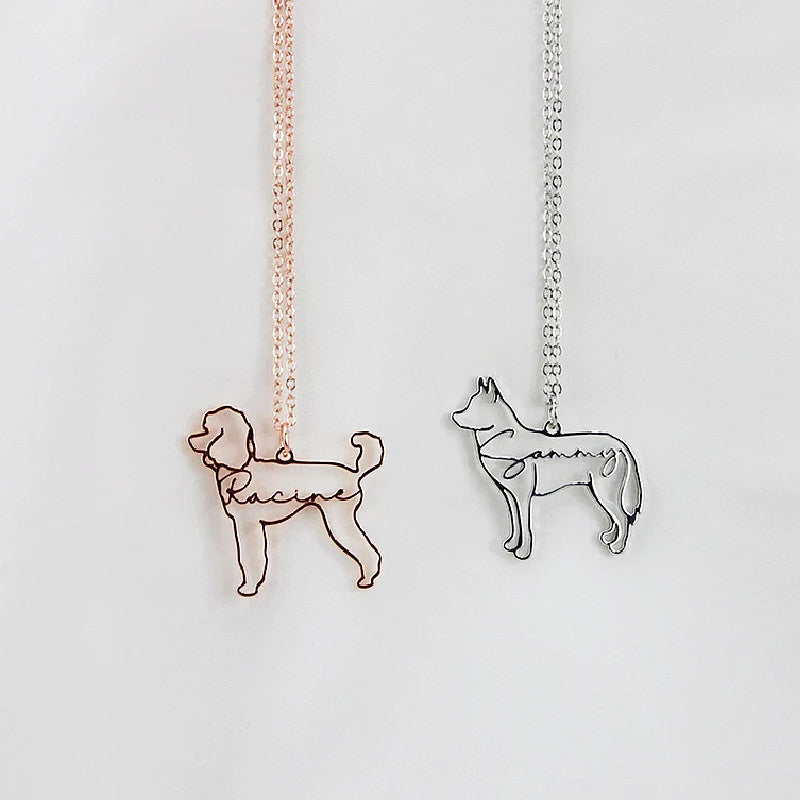 Personalized Pet Name Necklace – Keep Their Memory Close
