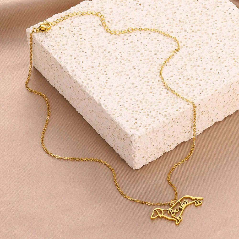 Personalized Pet Name Necklace – Keep Their Memory Close