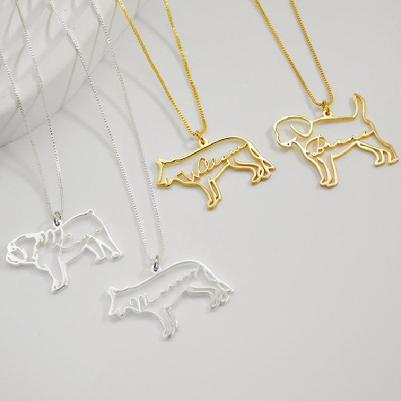 Personalized Pet Name Necklace – Keep Their Memory Close