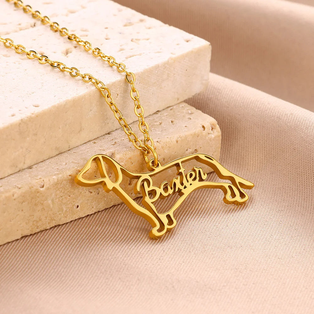 Personalized Pet Name Necklace – Keep Their Memory Close