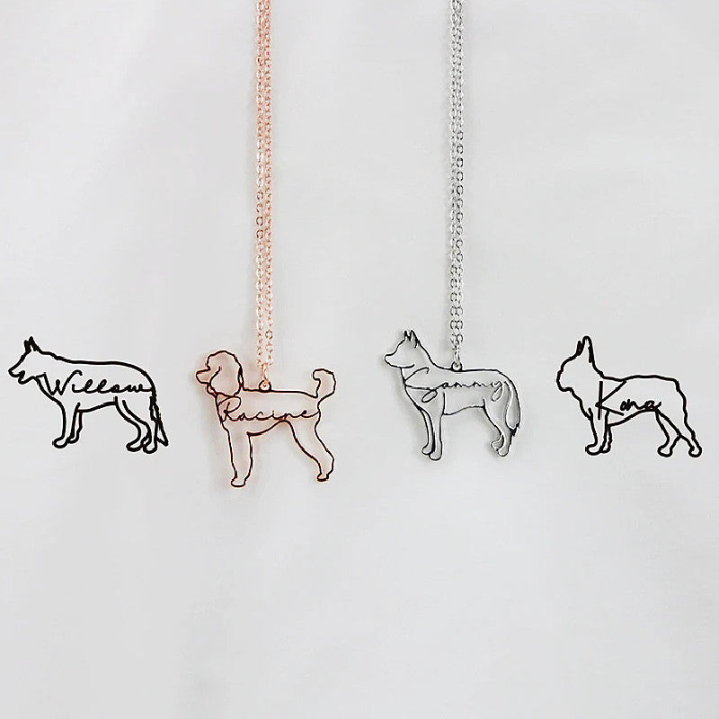 Personalized Pet Name Necklace – Keep Their Memory Close